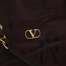 VALENTINO Chain Hand Bag Nylon 2way Bordeaux Gold Auth bs34111-18
