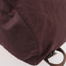 PRADA Backpack Nylon Brown Silver Auth bs34114-14