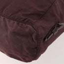 PRADA Backpack Nylon Brown Silver Auth bs34114-16