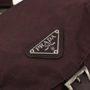 PRADA Backpack Nylon Brown Silver Auth bs34114-18