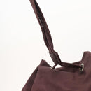 PRADA Backpack Nylon Brown Silver Auth bs34114-20