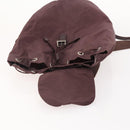 PRADA Backpack Nylon Brown Silver Auth bs34114-10