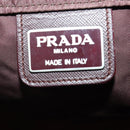 PRADA Backpack Nylon Brown Silver Auth bs34114-23