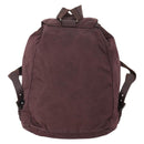 PRADA Backpack Nylon Brown Silver Auth bs34114-2