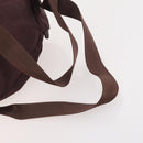 PRADA Backpack Nylon Brown Silver Auth bs34114-7