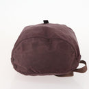 PRADA Backpack Nylon Brown Silver Auth bs34114-5