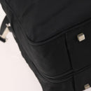 GUCCI Boston Bag Canvas 2way Black Silver 012 0393 12 Auth bs34117-18