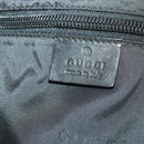 GUCCI Boston Bag Canvas 2way Black Silver 012 0393 12 Auth bs34117-22