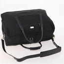 GUCCI Boston Bag Canvas 2way Black Silver 012 0393 12 Auth bs34117-7