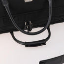 GUCCI Boston Bag Canvas 2way Black Silver 012 0393 12 Auth bs34117-8