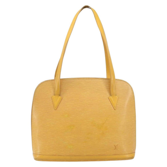LOUIS VUITTON Epi Lussac Shoulder Bag Yellow M52289 LV Auth bs34119