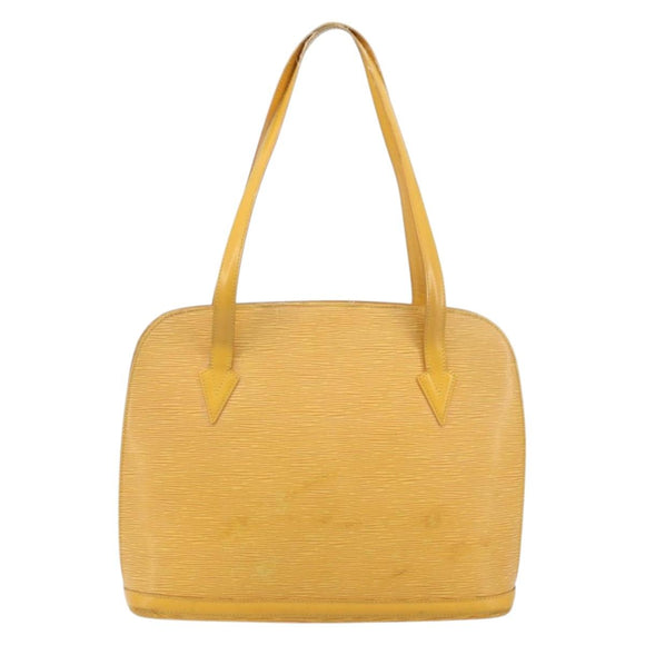 LOUIS VUITTON Epi Lussac Shoulder Bag Yellow M52289 LV Auth bs34119