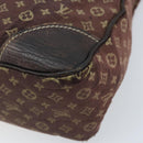 LOUIS VUITTON Monogram Mini Lin Boulogne Shoulder Bag Ebene M95225 Auth bs34122-9
