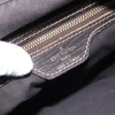 LOUIS VUITTON Monogram Mini Lin Boulogne Shoulder Bag Ebene M95225 Auth bs34122-17