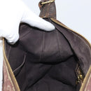 LOUIS VUITTON Monogram Mini Lin Boulogne Shoulder Bag Ebene M95225 Auth bs34122-19