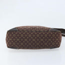 LOUIS VUITTON Monogram Mini Lin Boulogne Shoulder Bag Ebene M95225 Auth bs34122-5