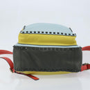 VALENTINO Rugzak Leer Lichtblauw Goud Auth bs34124-5