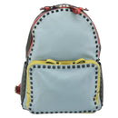 VALENTINO Rugzak Leer Lichtblauw Goud Auth bs34124-13