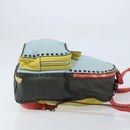 VALENTINO Rugzak Leer Lichtblauw Goud Auth bs34124-3