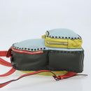 VALENTINO Rugzak Leer Lichtblauw Goud Auth bs34124-4