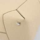 Salvatore Ferragamo Hand Bag Leather Beige Silver Auth bs34125-10