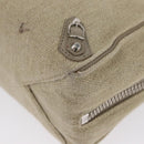 BALENCIAGA Paper A 6 Zip Around Bag Canvas 2way Beige Silver 370926 Auth bs34126-16