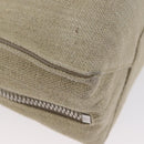 BALENCIAGA Paper A 6 Zip Around Bag Canvas 2way Beige Silver 370926 Auth bs34126-17