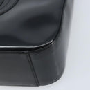 GUCCI Shoulder Bag Patent leather Silver Black 000 1013 0506 Auth bs34127-9