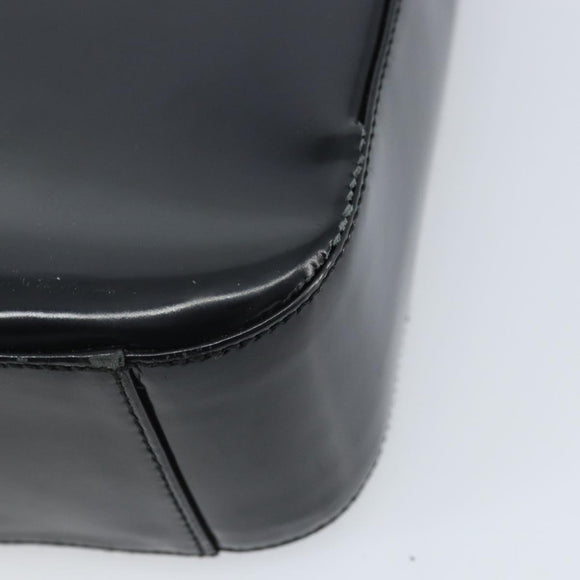 GUCCI Shoulder Bag Patent leather Silver Black 000 1013 0506 Auth bs34127