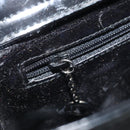GUCCI Shoulder Bag Patent leather Silver Black 000 1013 0506 Auth bs34127-20