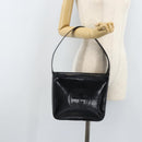 GUCCI Shoulder Bag Patent leather Silver Black 000 1013 0506 Auth bs34127-21