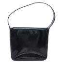 GUCCI Shoulder Bag Patent leather Silver Black 000 1013 0506 Auth bs34127-2