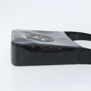 GUCCI Shoulder Bag Patent leather Silver Black 000 1013 0506 Auth bs34127-3