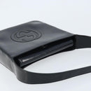 GUCCI Shoulder Bag Patent leather Silver Black 000 1013 0506 Auth bs34127-6