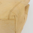 CHANEL Matelasse Tote Bag Lamb Skin Beige CC Auth bs34128-15