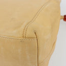 CHANEL Matelasse Tote Bag Lamb Skin Beige CC Auth bs34128-10