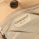 CHANEL Matelasse Tote Bag Lamb Skin Beige CC Auth bs34128-20