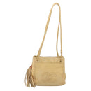 CHANEL Matelasse Tote Bag Lamb Skin Beige CC Auth bs34128-13