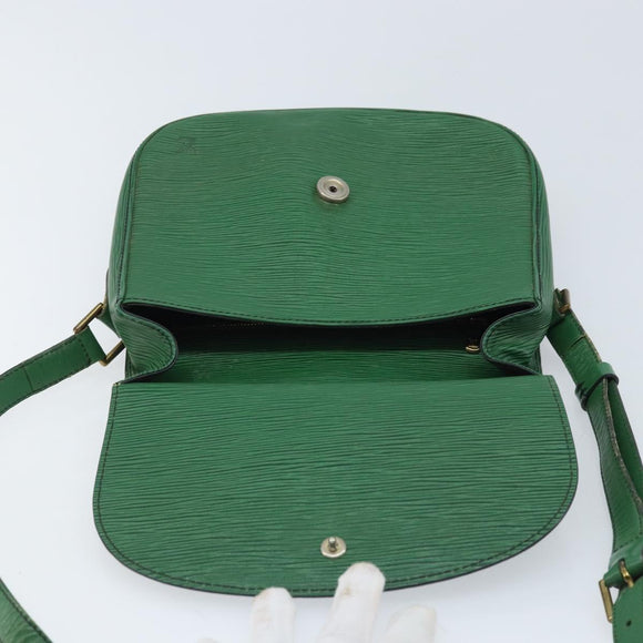 LOUIS VUITTON Epi Saint Cloud GM Shoulder Bag Green M52194 LV Auth bs34130
