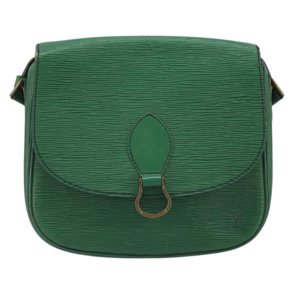 LOUIS VUITTON Epi Saint Cloud GM Shoulder Bag Green M52194 LV Auth bs34130