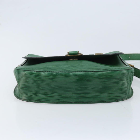 LOUIS VUITTON Epi Saint Cloud GM Shoulder Bag Green M52194 LV Auth bs34130