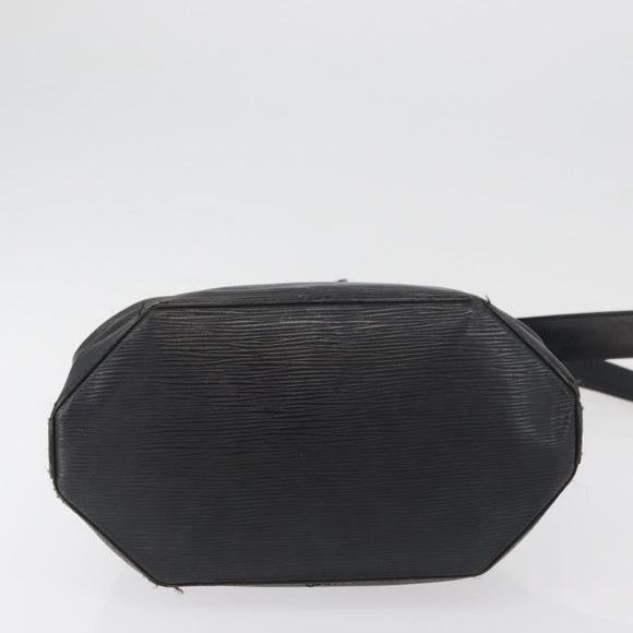LOUIS VUITTON Epi Sac Depaule PM Umhängetasche Schwarz M80157 LV Auth bs34131