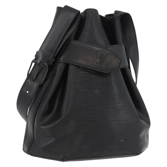 LOUIS VUITTON Epi Sac Depaule PM Umhängetasche Schwarz M80157 LV Auth bs34131