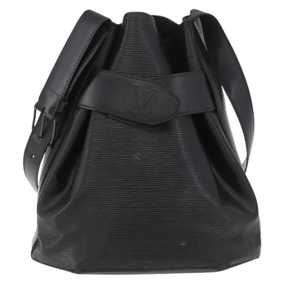 LOUIS VUITTON Epi Sac Depaule PM Shoulder Bag Black M80157 LV Auth bs34131