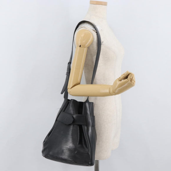 LOUIS VUITTON Epi Sac Depaule PM Umhängetasche Schwarz M80157 LV Auth bs34131