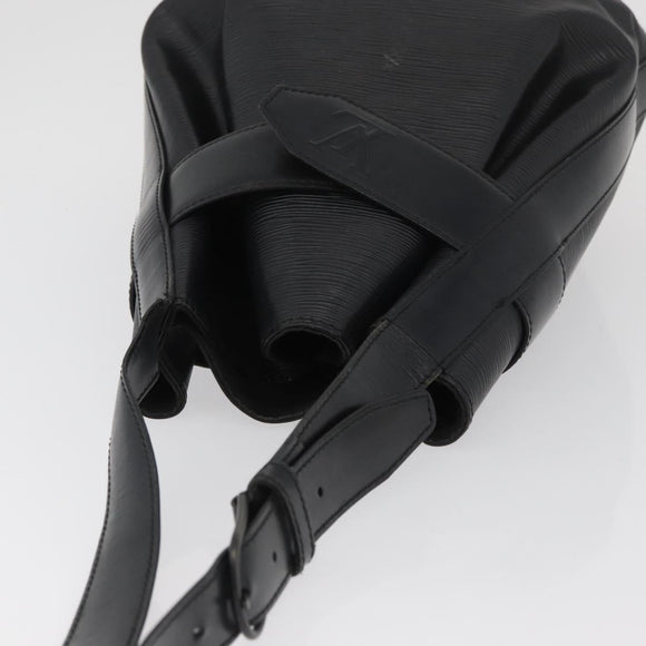 LOUIS VUITTON Epi Sac Depaule PM Umhängetasche Schwarz M80157 LV Auth bs34131