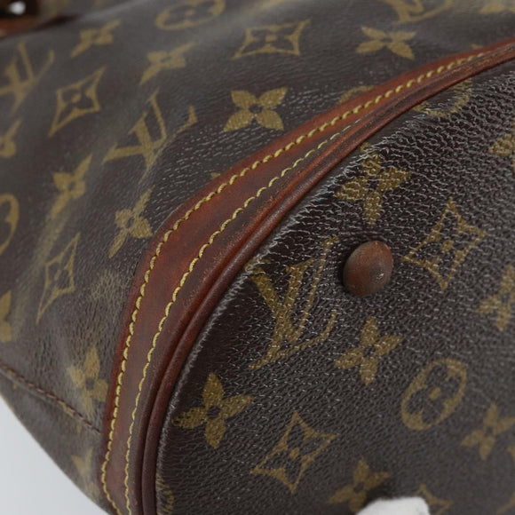 LOUIS VUITTON Monogram Bucket PM Shoulder Bag M42238 LV Auth bs34133