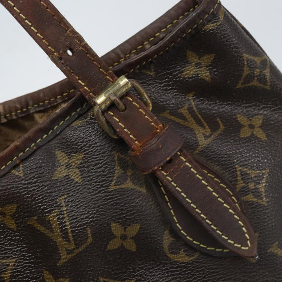 LOUIS VUITTON Monogram Bucket PM Shoulder Bag M42238 LV Auth bs34133