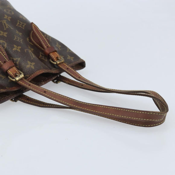 LOUIS VUITTON Monogram Bucket PM Shoulder Bag M42238 LV Auth bs34133