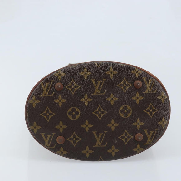 LOUIS VUITTON Monogram Bucket PM Shoulder Bag M42238 LV Auth bs34133